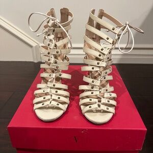 Valentino Leather Gladiator Sandals (EU38)